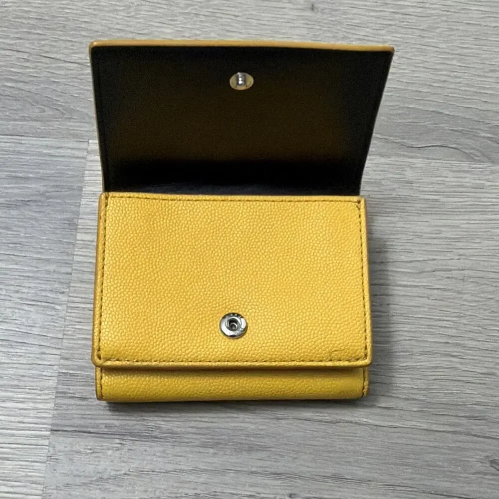 Marc Jacobs Tri-Fold Yellow Wallet